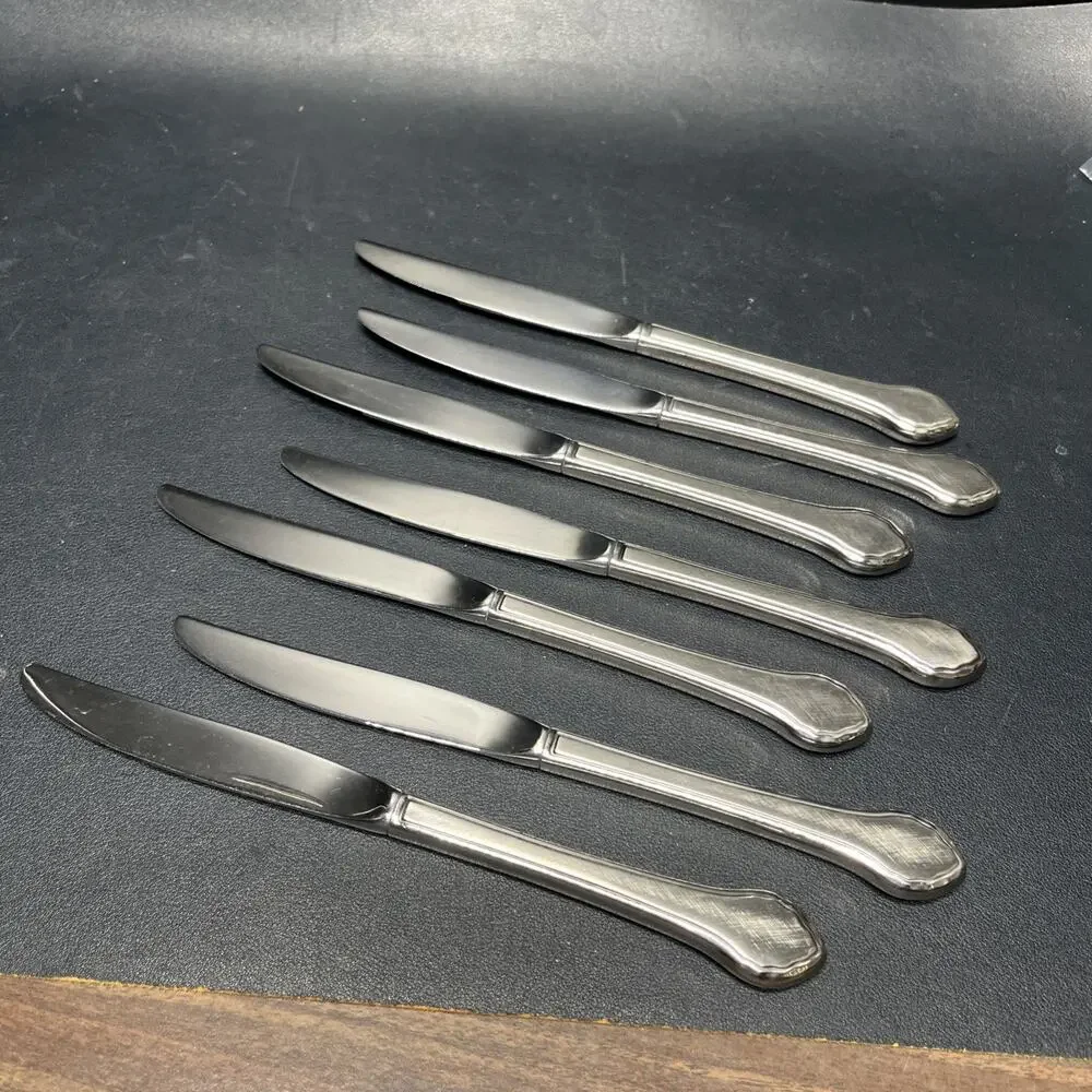 Oneida SUMMER MIST Wm A Rogers AUTUMN GLOW Deluxe Stainless 9” Dinner Knives. K